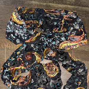 nasty gal velvet scarf top